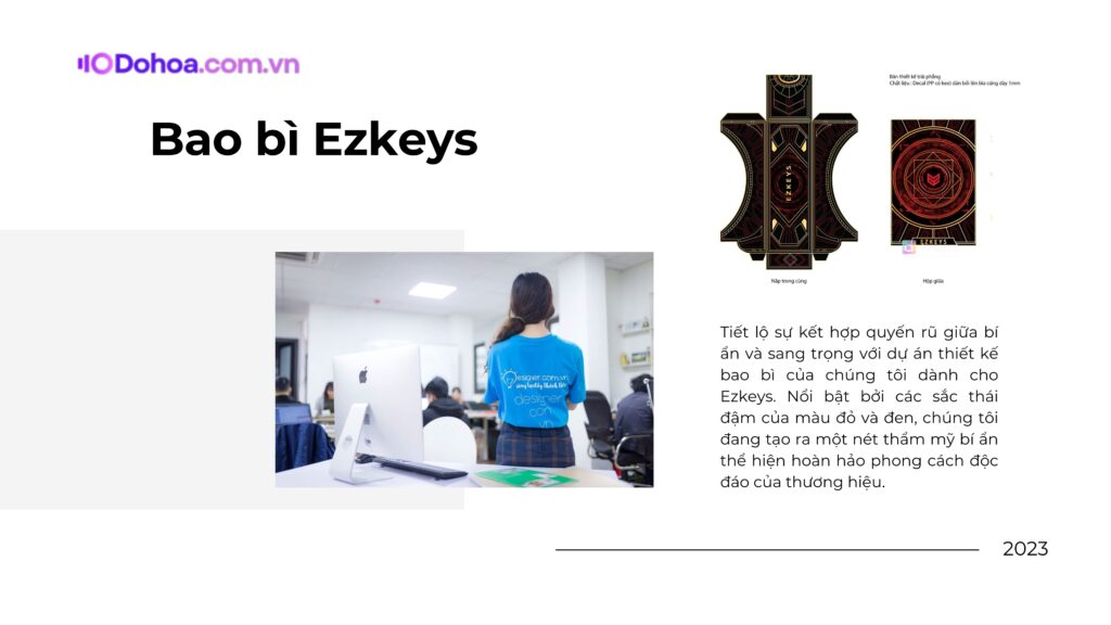 Dự án thiết kế bao bì thương hiệu Ezkeys